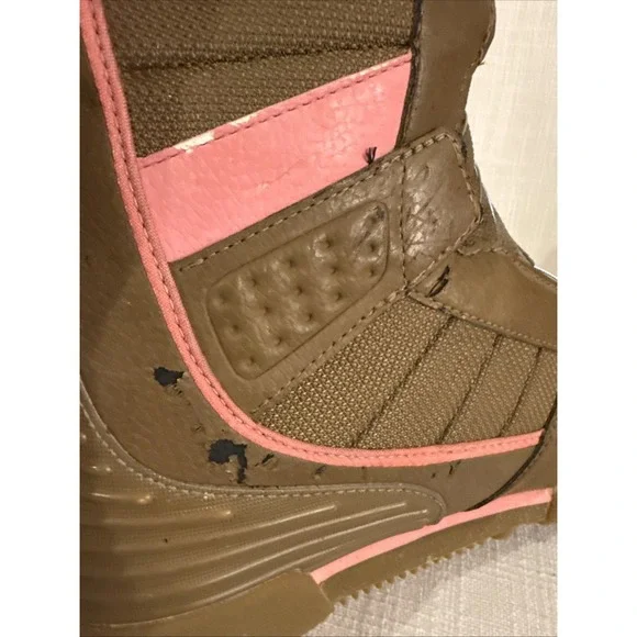 thirtytwo Women's Binary Boa Snowboard Boots Tan Pink Size 9 2014 READ - Picture 9 of 10